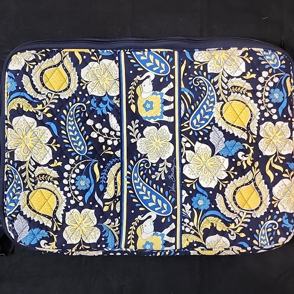 Vera Bradley Elephant Blue and Yellow Laptop Case